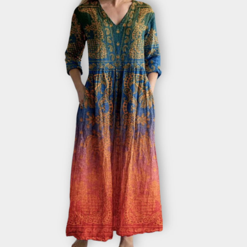 Demetria | Boho Maxi Dress