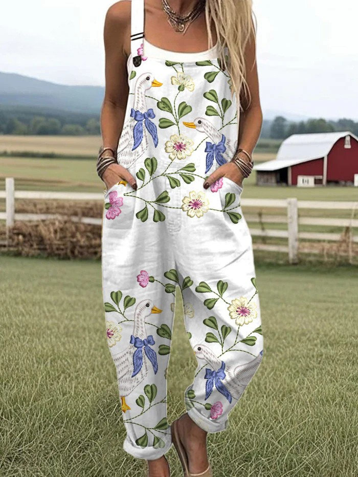 Vintage Colorful Jumpsuit