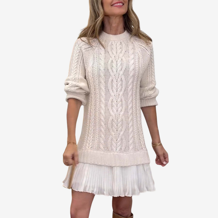 Sophie | Cable Knit Sweater Dress
