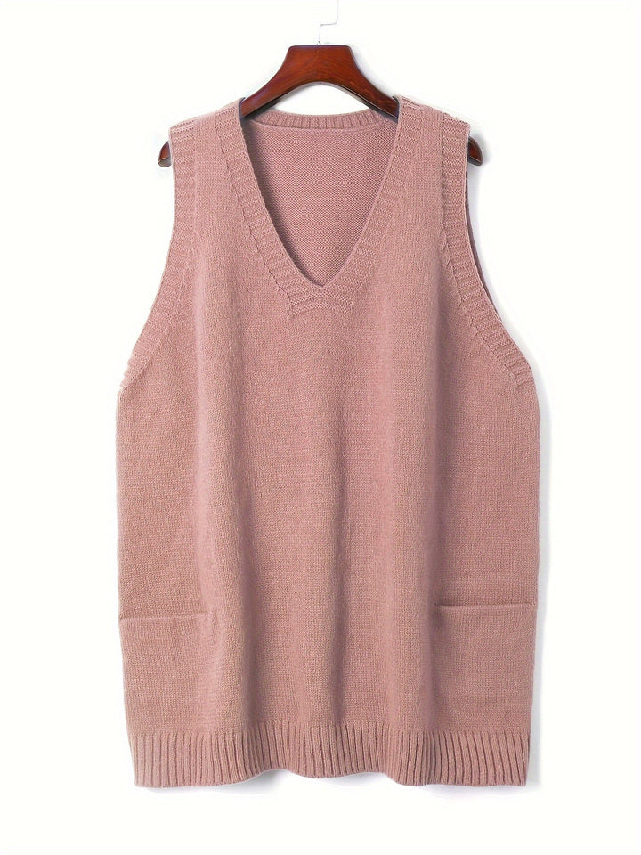 Camille | Oversized V-Neck Vest