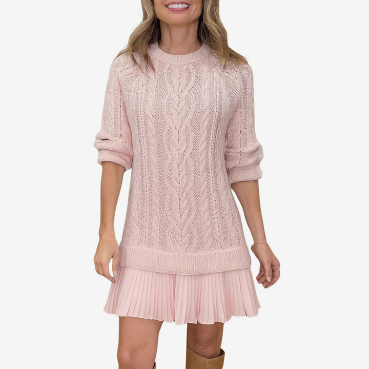 Sophie | Cable Knit Sweater Dress