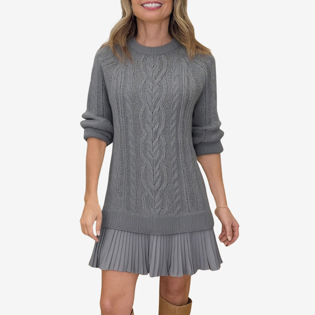 Sophie | Cable Knit Sweater Dress