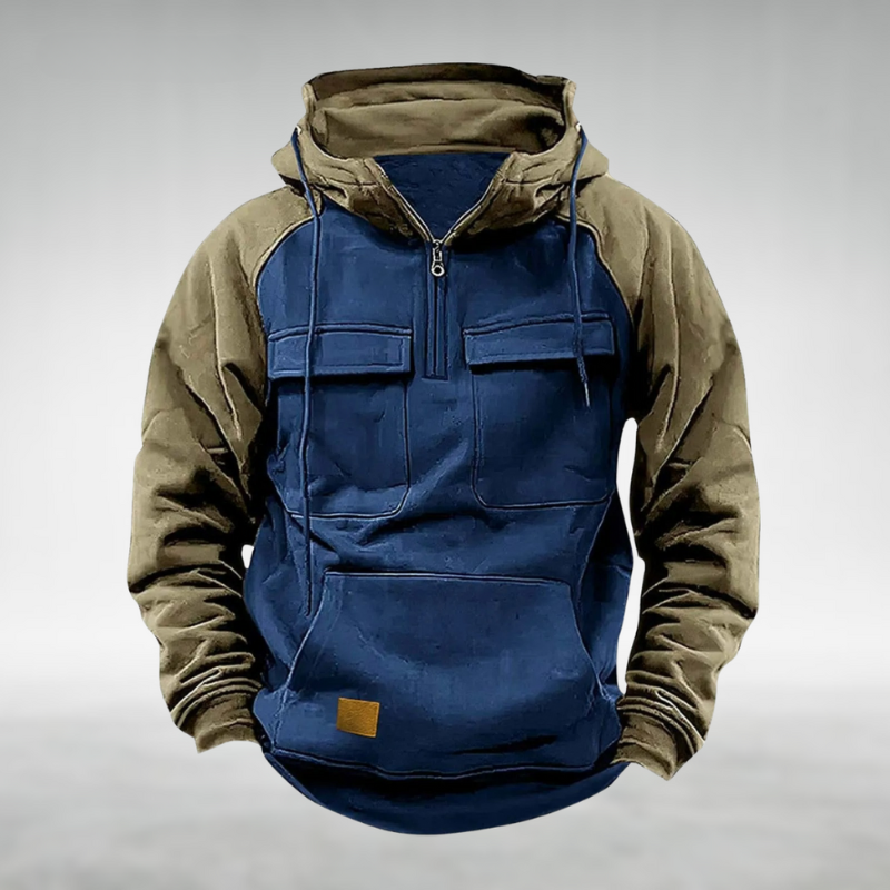 Hunter | Contrast Zip Hoodie