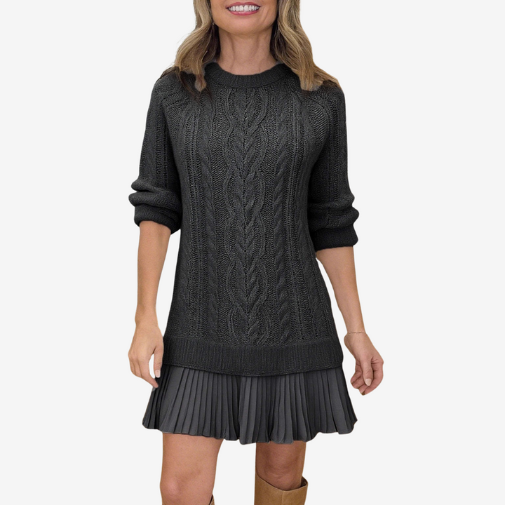 Sophie | Cable Knit Sweater Dress