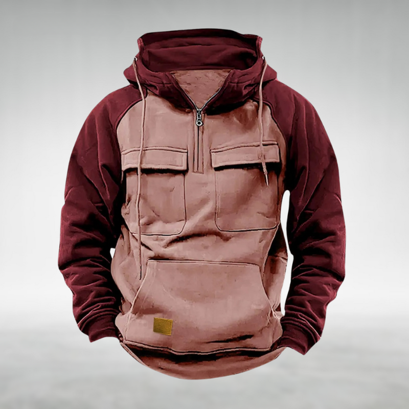 Hunter | Contrast Zip Hoodie