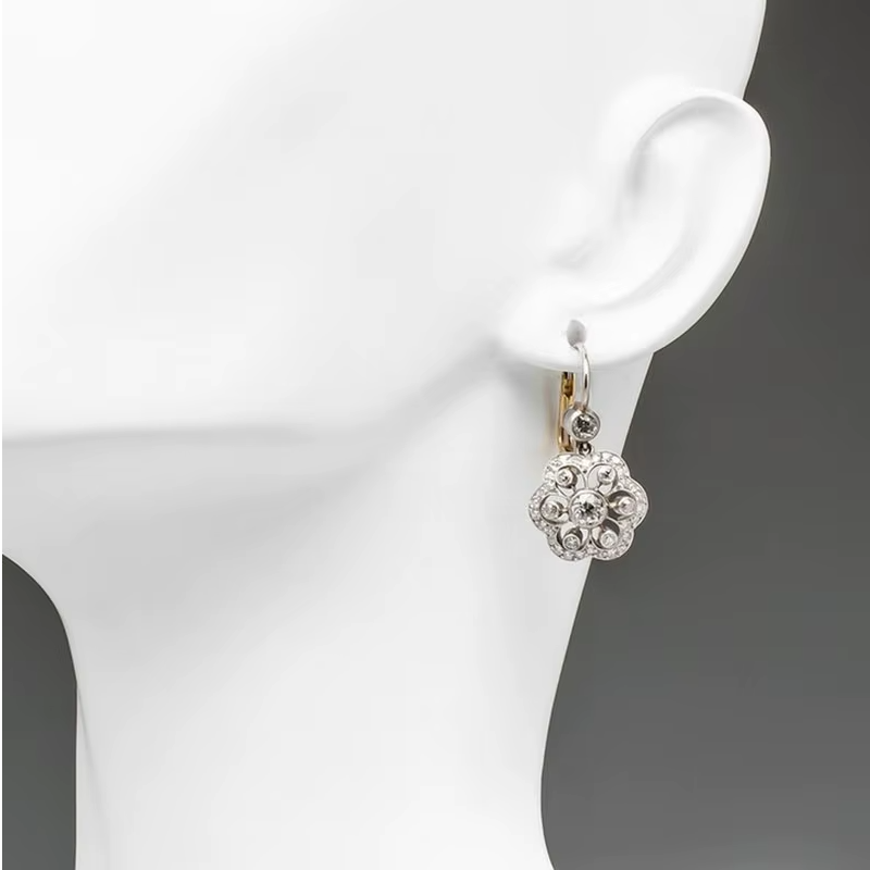 Mandala Vintage Crystal Earrings