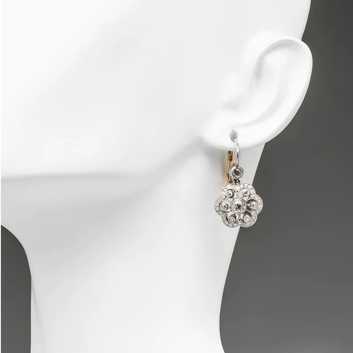 Mandala Vintage Crystal Earrings