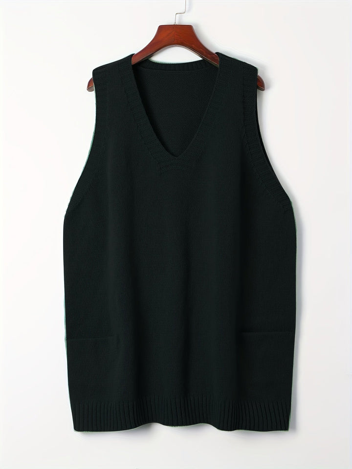 Camille | Oversized V-Neck Vest